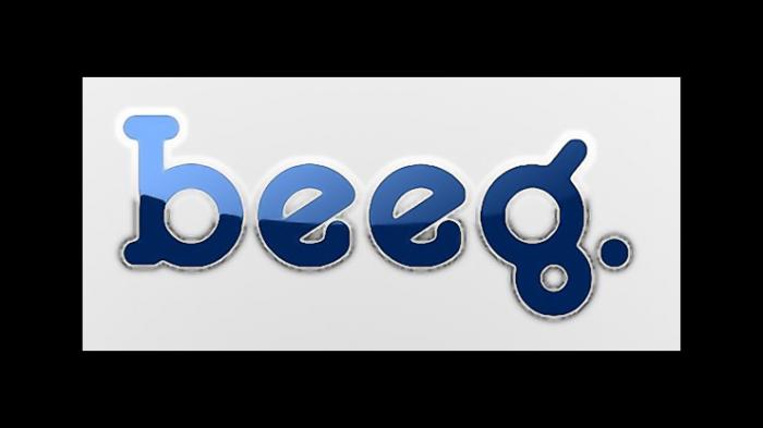 Beeg.com-Videoseite mit Player als Beispiel für den Download-Ablauf